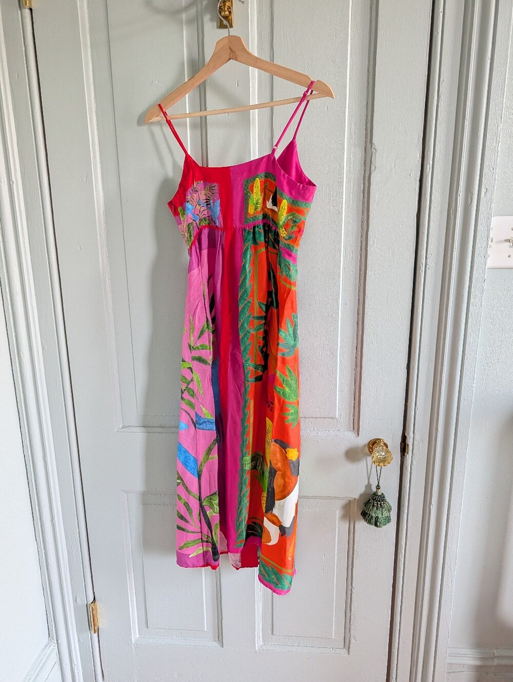 Farm Rio Double Scarves Dress - S Small - Picture 7 of 9